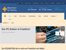 Tablet Screenshot of pc-doktor-frankfurt.de